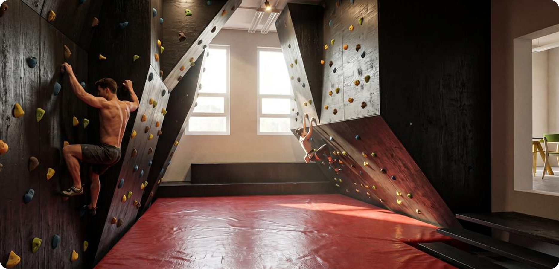 obrázek nové boulder tělocvičny